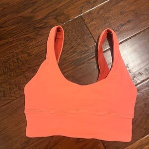 Lululemon Vibrant Coral Reversible Sports Bra Size 2
